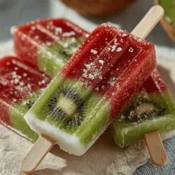 As the temperature rises and the sun shines brighter, the craving for refreshing treats becomes almost irresistible. Homemade popsicles, in particular, have gained immense popularity as a delicious way to cool down during the warmer months. Not only are they a delightful way to beat the heat, but they also provide an opportunity to incorporate fresh fruits into our diets. Among the myriad of flavors available, watermelon and kiwi stand out for their vibrant colors, sweet-tart flavor profile, and nutritious benefits.