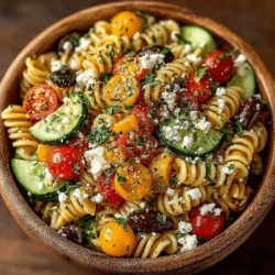 Pasta salads have long been a staple in culinary gatherings, celebrated for their versatility and ability to cater to a variety of tastes. Whether served at summer barbecues, holiday potlucks, or as a simple side dish for weeknight dinners, pasta salads offer endless possibilities for customization and flavor exploration. Among the myriad of options available, the Chickpea Pasta Fiesta Salad stands out not just for its vibrant colors and flavors but also for its nutritional benefits, making it a perfect addition to any meal plan.