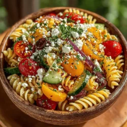 Mediterranean cuisine is celebrated not only for its vibrant flavors but also for its health benefits. The Mediterranean diet emphasizes fresh, wholesome ingredients, and a colorful Mediterranean pasta salad embodies the essence of this culinary tradition. This dish brings together an array of fresh vegetables, aromatic herbs, and delightful dressings, creating a feast for the senses. It is not just a meal; it’s an experience that invites you to savor the flavors of the Mediterranean.
