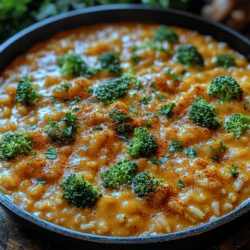 The Creamy Broccoli Rice Skillet is a delightful one-pan dish that combines the comfort of creamy rice with the vibrant flavors of fresh broccoli. This recipe is perfect for busy weeknight dinners, offering a harmonious blend of textures and tastes that appeal to both children and adults alike. Its simplicity is one of its greatest strengths; with just a handful of ingredients, you can create a satisfying meal that is as nutritious as it is delicious.