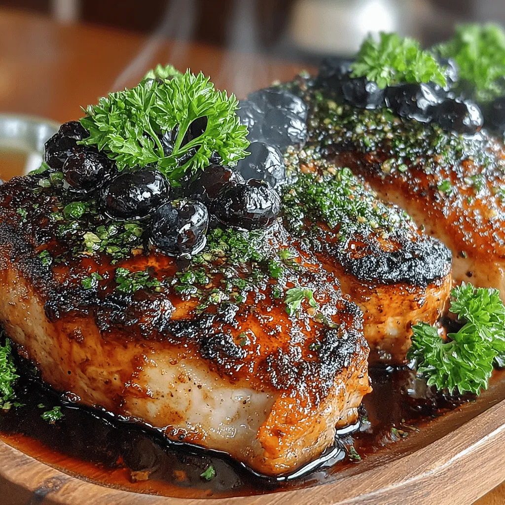 To elevate the flavors of your Blueberry Balsamic Chicken Delight, it's essential to cook the fresh blueberries in the remaining marinade. This step not only enhances the dish's overall taste but also creates a delicious glaze that will coat the chicken beautifully.