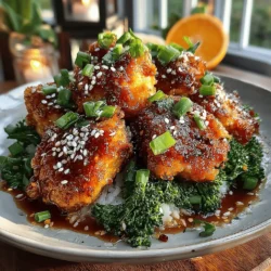 Sticky Orange Chicken & Broccoli Rice Bowl