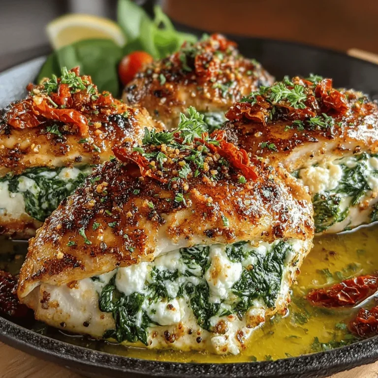 When it comes to weeknight dinners or special occasions, few dishes can rival the appealing combination of feta and spinach stuffed chicken breasts. This recipe not only showcases the succulent flavors of chicken but also incorporates vibrant, healthy ingredients that are sure to please both the palate and the eye. The creamy, tangy feta cheese paired with the earthy, fresh taste of spinach creates a delightful filling that transforms ordinary chicken breasts into a gourmet meal.