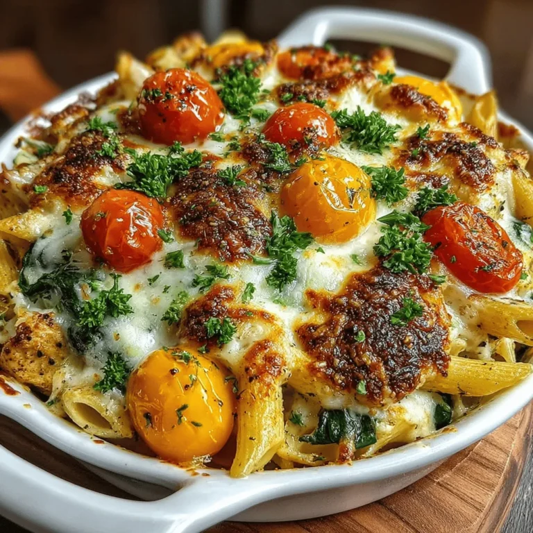 When it comes to comfort food, few dishes can compete with a creamy pasta bake that warms both the heart and the stomach. The Creamy Chicken and Garlic Herb Pasta Bake is just that—a delightful amalgamation of tender chicken, al dente pasta, and a rich, creamy sauce, all topped with gooey melted cheese. This dish is not only a feast for the senses but also an ideal solution for busy weeknight dinners or family gatherings.