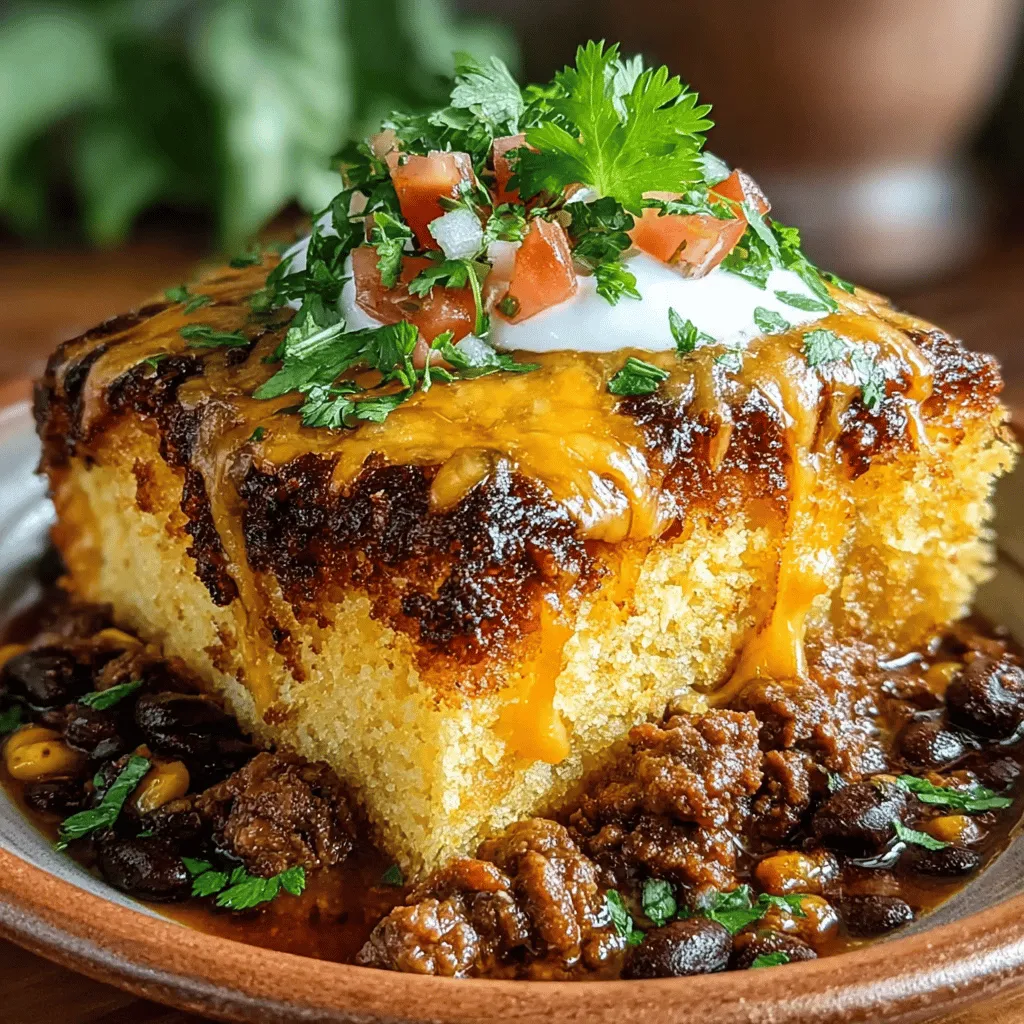 To create an unforgettable Golden Cornbread Chili Casserole, gather the following ingredients: