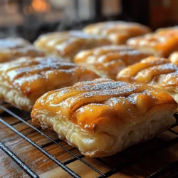 When it comes to comfort food, few combinations evoke as much warmth and nostalgia as apple and cinnamon. Sweet Apple Cinnamon Bites encapsulate this classic pairing in a delightful treat that is perfect for any occasion. These little bites are not just a dessert; they serve as an inviting snack for gatherings, a cozy addition to your afternoon tea, or even a quick breakfast option. The flaky puff pastry enveloping the sweet, spiced apple filling brings together textures and flavors that are both satisfying and irresistible.