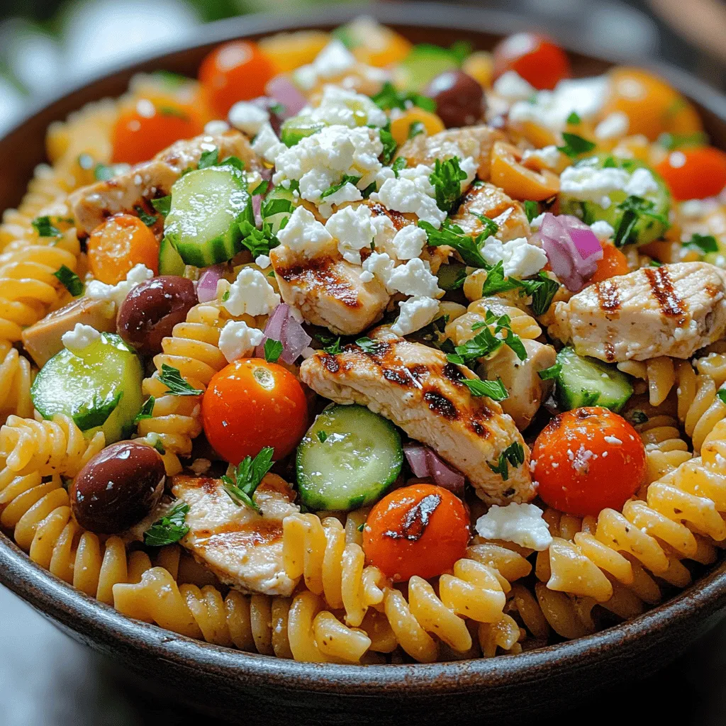 In the realm of culinary delights, few cuisines can match the vibrancy and healthfulness of Mediterranean fare. Among the many offerings, the Mediterranean Bliss Grilled Chicken Greek Pasta Salad stands out as a beacon of flavor and nutrition. This dish harmoniously marries tender grilled chicken with a medley of fresh vegetables and hearty pasta, all elevated by a zesty balsamic vinaigrette. Perfectly suited for a light lunch, a satisfying dinner, or even as a show-stopping contribution to a potluck, this salad not only tantalizes the taste buds but also nourishes the body.