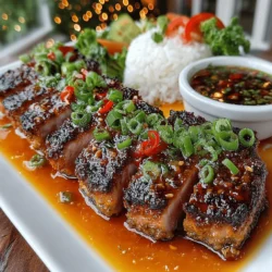 Mango Glazed Tuna is a dish that beautifully marries the rich, meaty texture of tuna with the vibrant sweetness of mango, creating a culinary experience that is both refreshing and indulgent. This recipe not only dazzles the palate but also offers an appealing visual presentation, making it an ideal choice for dinner parties or a simple weeknight meal. The fusion of flavors in the mango glaze elevates the tuna, transforming a straightforward protein into a gourmet delight.