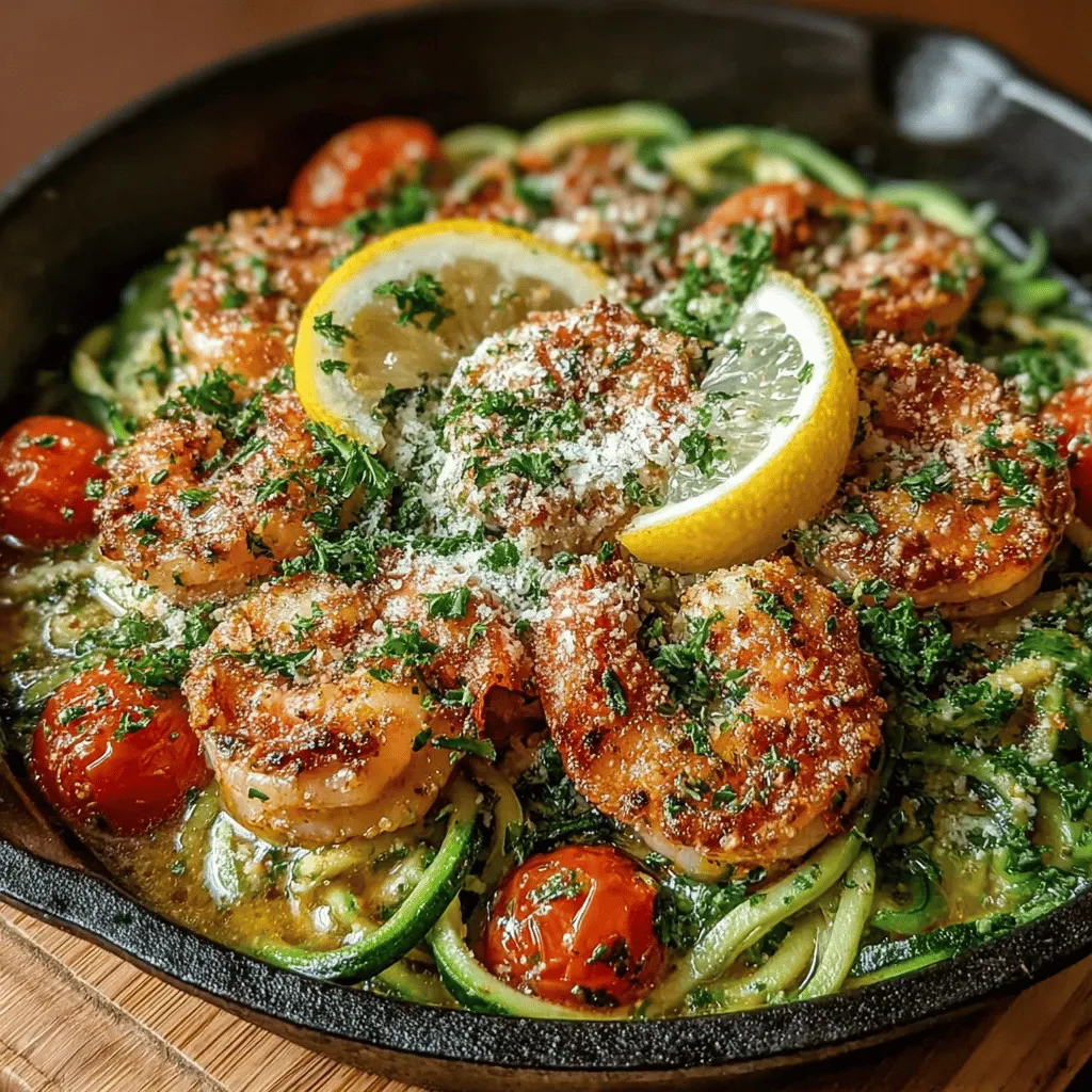 If you're searching for a meal that combines health, flavor, and ease, look no further than Lemon Garlic Shrimp Zoodle Scampi. This dish is a perfect embodiment of contemporary culinary trends, showcasing the delicious pairing of succulent shrimp with vibrant zoodles – a low-carb, vegetable-based alternative to traditional pasta. The bright flavors of fresh lemon and aromatic garlic elevate this dish, making it not only a quick weeknight dinner option but also a standout choice for special occasions.