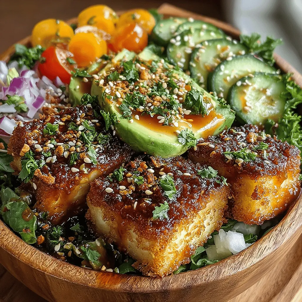 If you’re looking for a vibrant, nutritious dish that can brighten up any meal, the Zesty Lime & Tofu Salad Bowl is an excellent choice. This salad is not only bursting with fresh flavors but also packed with nutrients that make it a well-rounded option for lunch or dinner. With a zesty lime dressing that complements the protein-rich tofu and a medley of colorful vegetables, this salad is a celebration of healthy eating that both novice cooks and seasoned chefs can effortlessly create.
