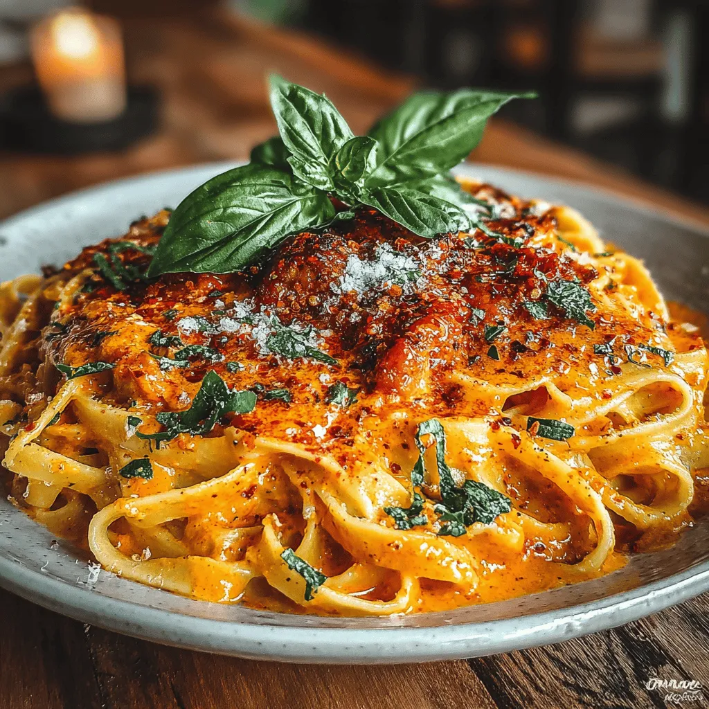 When it comes to comfort food, few dishes can rival the rich and creamy allure of Alfredo pasta. This beloved Italian classic is a staple for many home cooks and restaurant menus alike, celebrated for its velvety texture and indulgent flavor. Now, imagine taking that comforting dish and elevating it with the sweet, smoky essence of roasted red peppers. The result is a dish that not only pleases the palate but also brings a burst of color and nutrition to the table. Savory Roasted Red Pepper Alfredo Pasta is a delightful fusion that will make weeknight dinners feel special and transform gatherings into culinary celebrations.