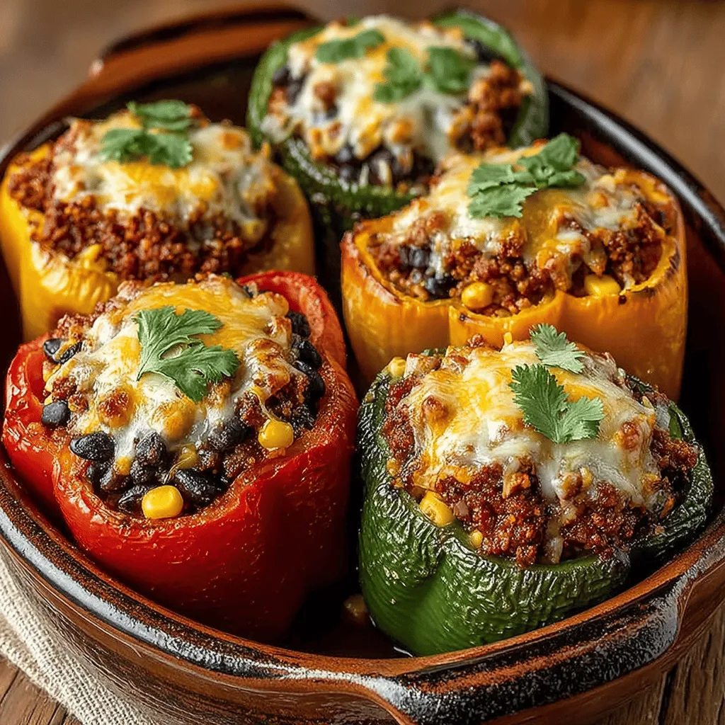 There's something magical about a dish that not only nourishes but also brightens up your dining table. Enter the Colorful Quinoa Turkey Stuffed Bell Peppers—a vibrant, wholesome meal that combines the heartiness of ground turkey with the nutritional punch of quinoa and an array of colorful veggies. I remember the first time I made these stuffed peppers for my family; the kitchen filled with enticing aromas, and as we gathered around the table, the colorful presentation sparked joy. Everyone dug in with enthusiasm, and I knew I had stumbled upon a family favorite.