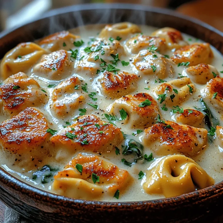 When it comes to comfort food, few dishes can rival the rich, creamy goodness of Chicken Alfredo Tortellini. This delightful recipe combines tender chicken, luscious Alfredo sauce, and pillowy tortellini to create a meal that’s as satisfying as it is indulgent. Whether you’re looking to whip up a quick weeknight dinner or impress guests at a dinner party, this dish is sure to please. Its creamy texture and comforting flavors make it a favorite for families and food lovers alike.