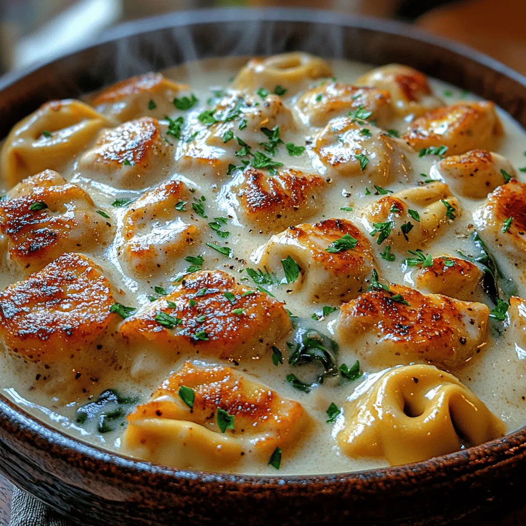 When it comes to comfort food, few dishes can rival the rich, creamy goodness of Chicken Alfredo Tortellini. This delightful recipe combines tender chicken, luscious Alfredo sauce, and pillowy tortellini to create a meal that’s as satisfying as it is indulgent. Whether you’re looking to whip up a quick weeknight dinner or impress guests at a dinner party, this dish is sure to please. Its creamy texture and comforting flavors make it a favorite for families and food lovers alike.