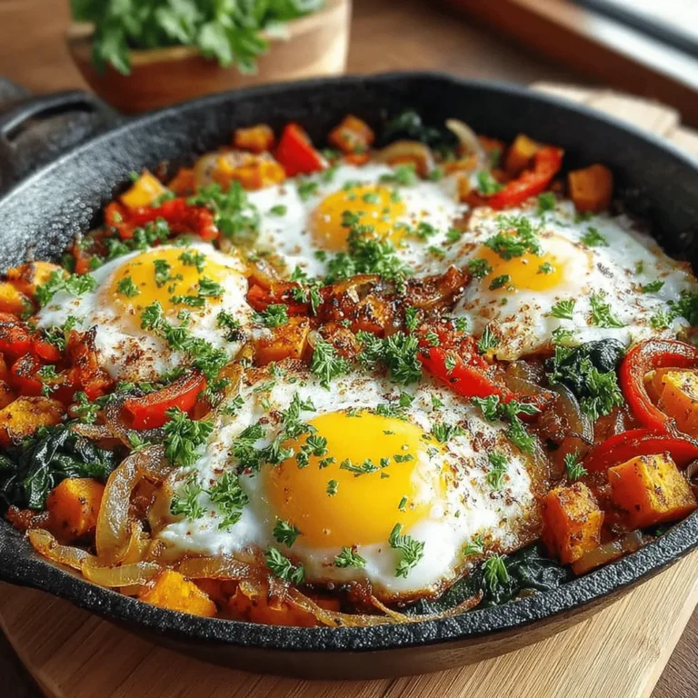 To create this delicious Sweet Potato & Spinach Sunrise Hash, you’ll need a handful of fresh ingredients that are both nutritious and bursting with flavor. Here’s what you’ll need: