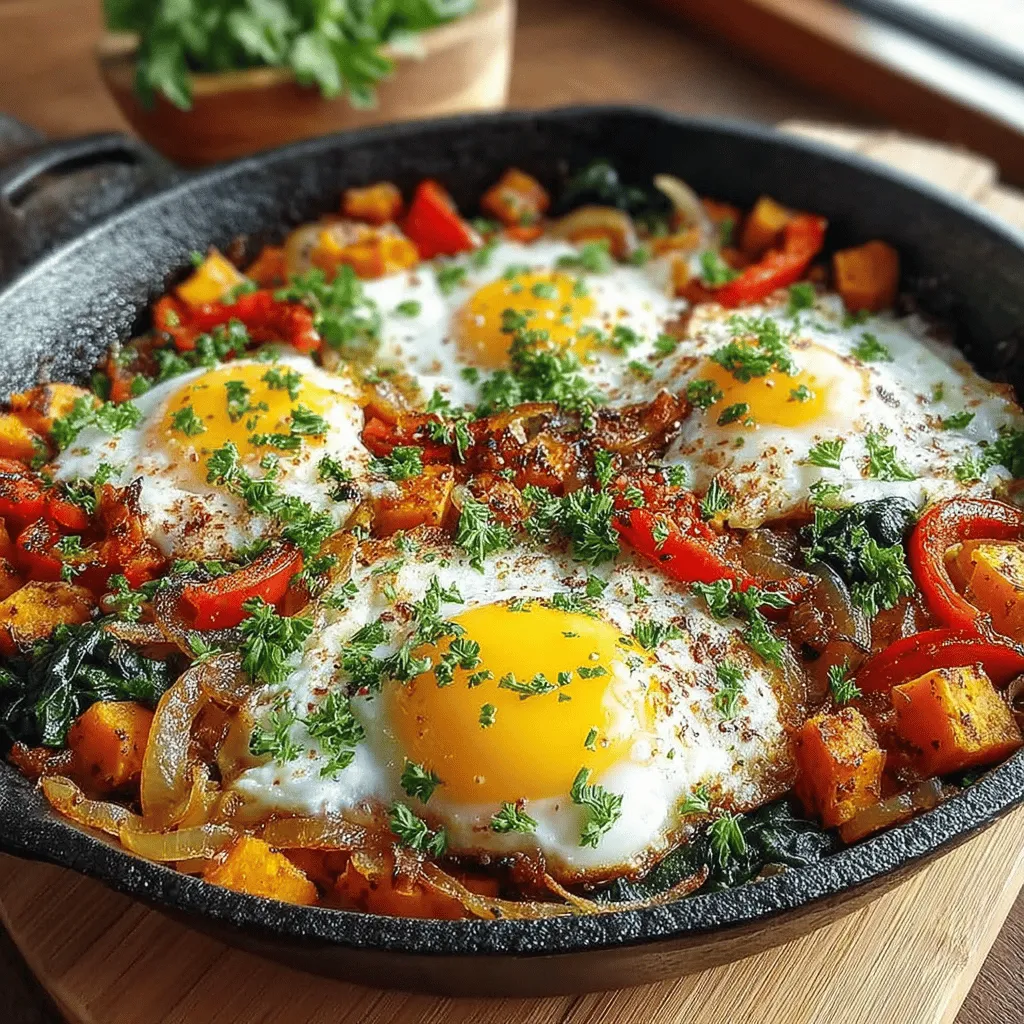To create this delicious Sweet Potato & Spinach Sunrise Hash, you’ll need a handful of fresh ingredients that are both nutritious and bursting with flavor. Here’s what you’ll need: