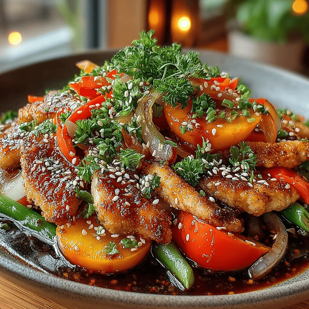 In the realm of quick and delicious meals, the Sweet Chili Peach Chicken Stir Fry stands out as a vibrant and flavorful option that brings together the delightful sweetness of peaches with the savory richness of chicken. This dish is not just a feast for the eyes but also a harmonious blend of textures and tastes that will tantalize your taste buds. With the perfect balance of sweet chili sauce and fresh ingredients, this stir fry captures the essence of summer while providing a satisfying meal that can be whipped up in mere minutes.