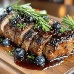 The allure of Blueberry Bliss Glazed Beef lies in its ability to transcend the ordinary. While many traditional recipes lean heavily into either sweet or savory flavors, this dish expertly balances both, creating an experience that excites the palate. The pairing of juicy blueberries with flavorful cuts of beef, like sirloin or flank steak, creates a delightful contrast that is sure to leave a lasting impression on your guests. Whether it's a festive gathering or a cozy family meal, this dish is designed to elevate the dining experience.