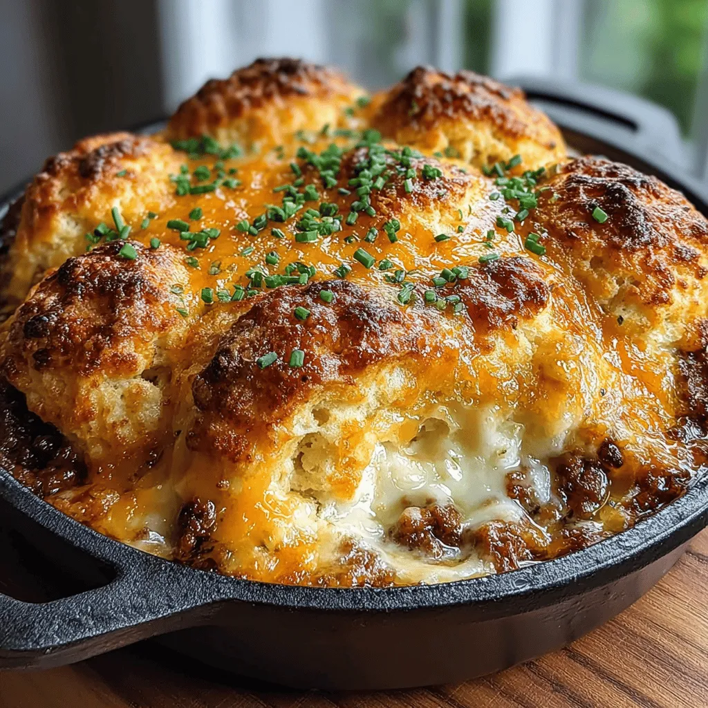 Before we get cooking, let’s take a moment to gather our key ingredients. The beauty of this Cheddar Sausage Biscuit Breakfast Bake lies in its simplicity. Here’s what you’ll need: