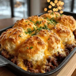 Before we get cooking, let’s take a moment to gather our key ingredients. The beauty of this Cheddar Sausage Biscuit Breakfast Bake lies in its simplicity. Here’s what you’ll need: