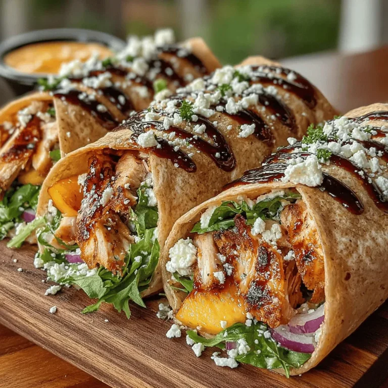 When it comes to creating a delicious meal that’s both satisfying and refreshing, few dishes can compete with Juicy Fresh Peach Chicken Wraps. This vibrant recipe combines succulent chicken, sweet peaches, and a medley of fresh ingredients, making it a perfect choice for warm weather dining or casual gatherings. The beauty of this dish lies not only in its mouthwatering flavors but also in its versatility. Whether you need a quick lunch, a light dinner, or a picnic-ready meal, these wraps can be tailored to fit any occasion.