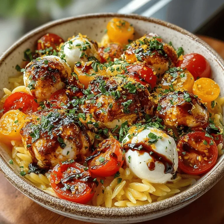 As the temperatures rise and the days grow longer, the desire for light, refreshing meals becomes ever more appealing. Enter the Chilled Caprese Orzo Bowl—a vibrant dish that beautifully combines the classic flavors of a Caprese salad with the heartiness of orzo pasta. This delightful bowl not only serves as a feast for the eyes with its colorful ingredients but also offers a perfect balance of taste and nutrition, making it an ideal choice for gatherings, picnics, or simply a light meal at home.