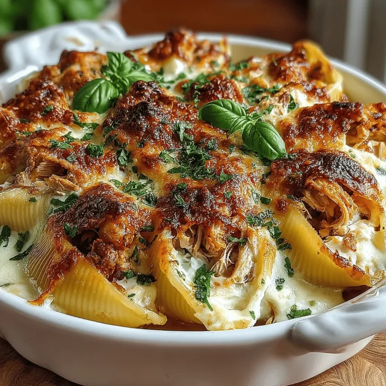 When it comes to comforting meals that can elevate a family dinner or add a touch of indulgence to a special occasion, few dishes can compete with Creamy Roasted Pepper & Chicken Shells. This delightful recipe showcases the harmonious blend of flavors from roasted red peppers, creamy cheeses, and tender chicken, creating a dish that is not only satisfying but also a beloved favorite among pasta enthusiasts. With its rich, velvety filling nestled inside large pasta shells, this meal promises both comfort and culinary delight, making it a perfect choice for any gathering.
