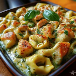 Creamy pesto chicken tortellini is a comforting dish that combines rich flavors and satisfying textures, making it a favorite for many home cooks. This delightful recipe showcases tender chicken, succulent cheese-filled tortellini, and a luscious pesto cream sauce that ties it all together. The beauty of this dish lies not only in its vibrant taste but also in its versatility, making it perfect for family dinners, casual gatherings, or quick weeknight meals. Whether you’re trying to impress guests or simply looking for a hearty meal to enjoy with your loved ones, creamy pesto chicken tortellini is sure to be a crowd-pleaser.
