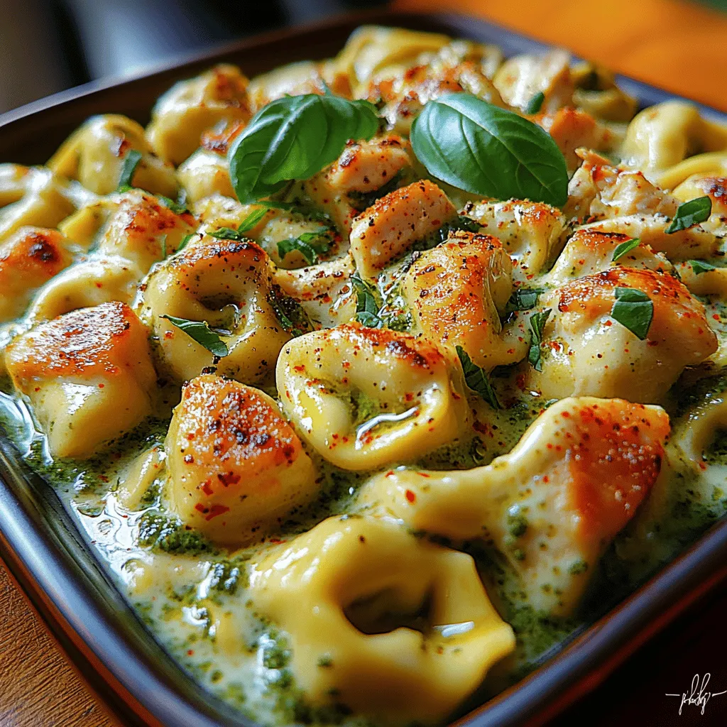 Creamy pesto chicken tortellini is a comforting dish that combines rich flavors and satisfying textures, making it a favorite for many home cooks. This delightful recipe showcases tender chicken, succulent cheese-filled tortellini, and a luscious pesto cream sauce that ties it all together. The beauty of this dish lies not only in its vibrant taste but also in its versatility, making it perfect for family dinners, casual gatherings, or quick weeknight meals. Whether you’re trying to impress guests or simply looking for a hearty meal to enjoy with your loved ones, creamy pesto chicken tortellini is sure to be a crowd-pleaser.