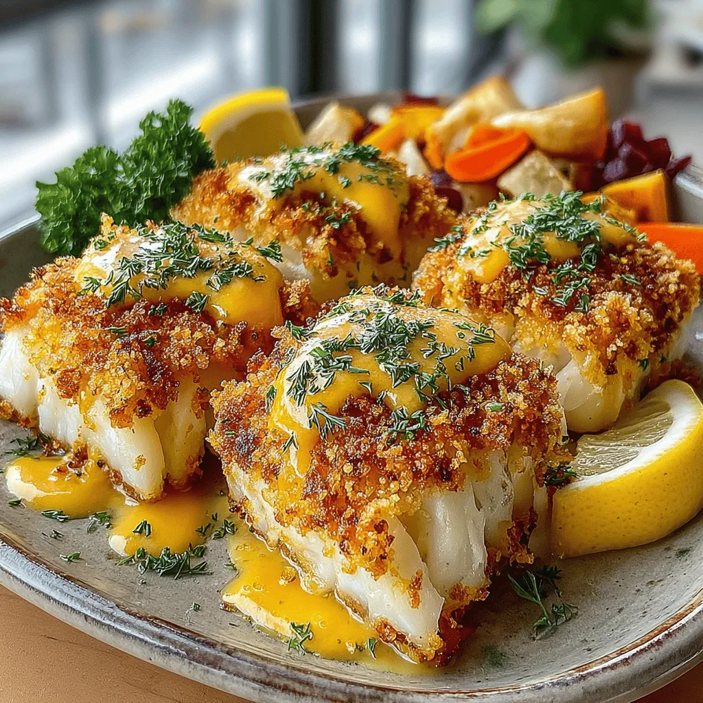 Crispy Panko-Crusted Cod with Dill Sauce is a delightful seafood dish that transforms the humble cod fillet into a gourmet experience. This recipe features a golden, crunchy panko crust that gives way to a tender, flaky interior, complemented by a fresh and zesty dill sauce. Not only is this dish visually appealing, but it also tantalizes the taste buds, making it an ideal choice for both weeknight dinners and special occasions. In this article, we will delve into the preparation process, explore the benefits of the ingredients, and discuss serving suggestions that will make your meal truly memorable.