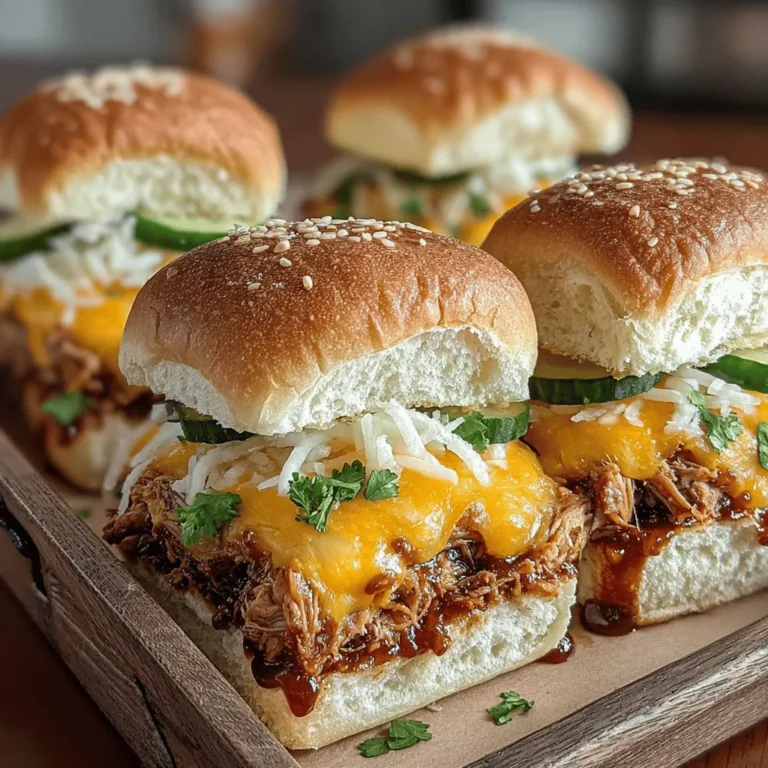 When it comes to serving up delicious food that pleases a crowd, few dishes are as beloved as sliders. They’re versatile, easy to eat, and can be customized to suit a variety of tastes. Among the many options, Sweet and Smoky Slow Cooker BBQ Chicken and Cheddar Sliders stand out as a mouthwatering choice for any gathering. Whether you're hosting a casual family dinner, a vibrant game day party, or a festive barbecue, these sliders are sure to impress your guests and leave them coming back for more.