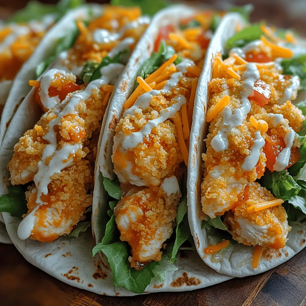 In recent years, wraps have surged in popularity as a convenient meal option that caters to our fast-paced lifestyles. With their portable nature and versatility, wraps allow for endless flavor combinations, making them ideal for quick lunches, picnics, or even light dinners. Among the myriad of wrap recipes available, Spicy Crunchy Buffalo Chicken Wraps stand out as an irresistible choice, blending rich flavors and delightful textures in every bite. This recipe is a perfect representation of how simple ingredients can come together to create a mouthwatering dish that satisfies both the palate and the appetite.