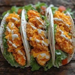 In recent years, wraps have surged in popularity as a convenient meal option that caters to our fast-paced lifestyles. With their portable nature and versatility, wraps allow for endless flavor combinations, making them ideal for quick lunches, picnics, or even light dinners. Among the myriad of wrap recipes available, Spicy Crunchy Buffalo Chicken Wraps stand out as an irresistible choice, blending rich flavors and delightful textures in every bite. This recipe is a perfect representation of how simple ingredients can come together to create a mouthwatering dish that satisfies both the palate and the appetite.