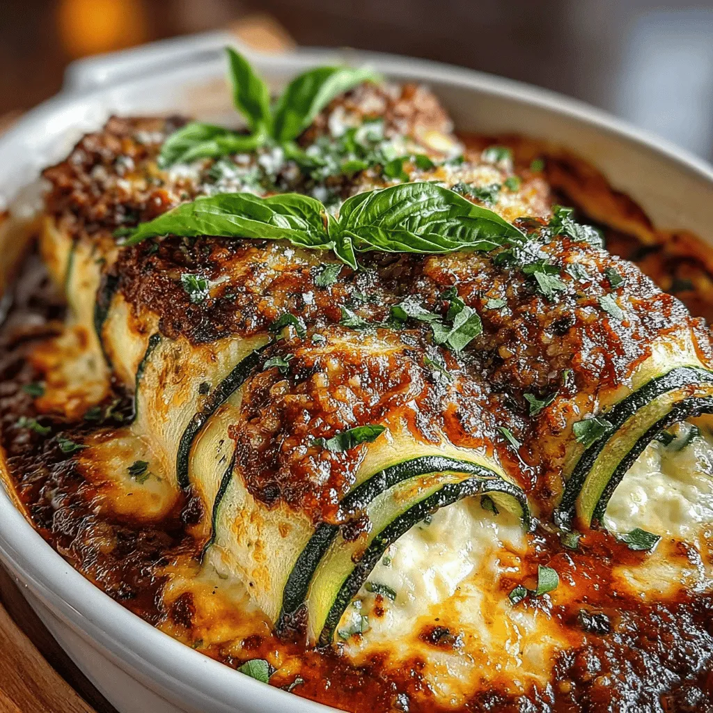 If you're looking for a delicious yet healthier alternative to traditional lasagna, Zucchini Lasagna Rolls are your answer. This delightful dish takes the comfort of classic lasagna and transforms it into a lighter version that is both satisfying and nutritious. By using zucchini in place of pasta, these rolls not only reduce the carbohydrate content but also add a wealth of vitamins and minerals to your meal. Whether you're following a low-carb diet, trying to incorporate more vegetables into your meals, or simply seeking a new family favorite, Zucchini Lasagna Rolls are sure to impress.