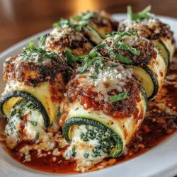 If you're looking for a delicious yet healthier alternative to traditional lasagna, Zucchini Lasagna Rolls are your answer. This delightful dish takes the comfort of classic lasagna and transforms it into a lighter version that is both satisfying and nutritious. By using zucchini in place of pasta, these rolls not only reduce the carbohydrate content but also add a wealth of vitamins and minerals to your meal. Whether you're following a low-carb diet, trying to incorporate more vegetables into your meals, or simply seeking a new family favorite, Zucchini Lasagna Rolls are sure to impress.