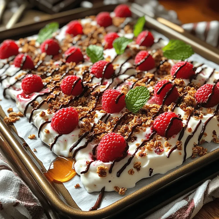 In recent years, yogurt-based desserts have surged in popularity, capturing the attention of health-conscious individuals and dessert lovers alike. With their creamy texture and versatile flavor profiles, yogurt desserts provide a delightful balance between indulgence and nutrition. Among these innovative treats, Raspberry Bliss Yogurt Bark stands out as a refreshing and healthy option that perfectly marries taste with wellness. This simple yet satisfying recipe is not only easy to prepare but also packs a nutritional punch, making it an ideal addition to your snack repertoire.