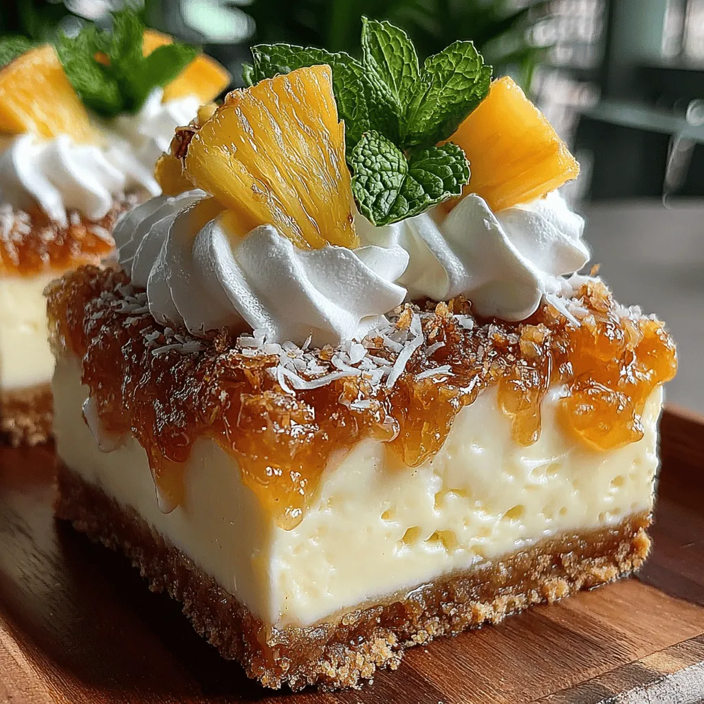 When we think of tropical flavors, images of sun-soaked beaches, swaying palm trees, and vibrant sunsets often come to mind. These flavors have a unique ability to transport us to exotic destinations, evoking memories of carefree vacations and warm, breezy days. Among the myriad of delightful tropical desserts, Tropical Paradise Pineapple Bars stand out as a refreshing treat that encapsulates the essence of summer in every bite. With a perfect balance of sweetness, creaminess, and a hint of tang, these bars are not just a dessert; they are an experience.