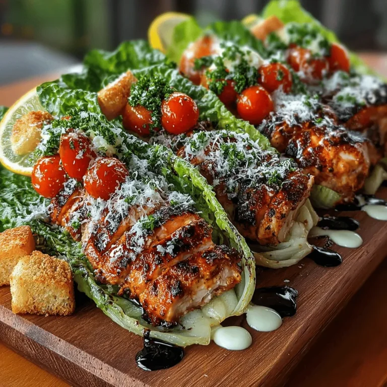 Before diving into the preparation of Grilled Chicken Caesar Lettuce Wraps, it’s essential to understand the key ingredients that make this recipe both delicious and nutritious.