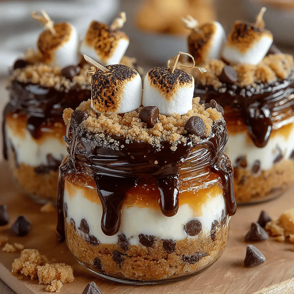 Creating the perfect S’mores Cheesecake Jars involves not only delicious ingredients but also an artful assembly. Layering your dessert beautifully enhances its visual appeal and makes for an impressive presentation. Here’s how to achieve even layering and ensure your jars look as good as they taste.