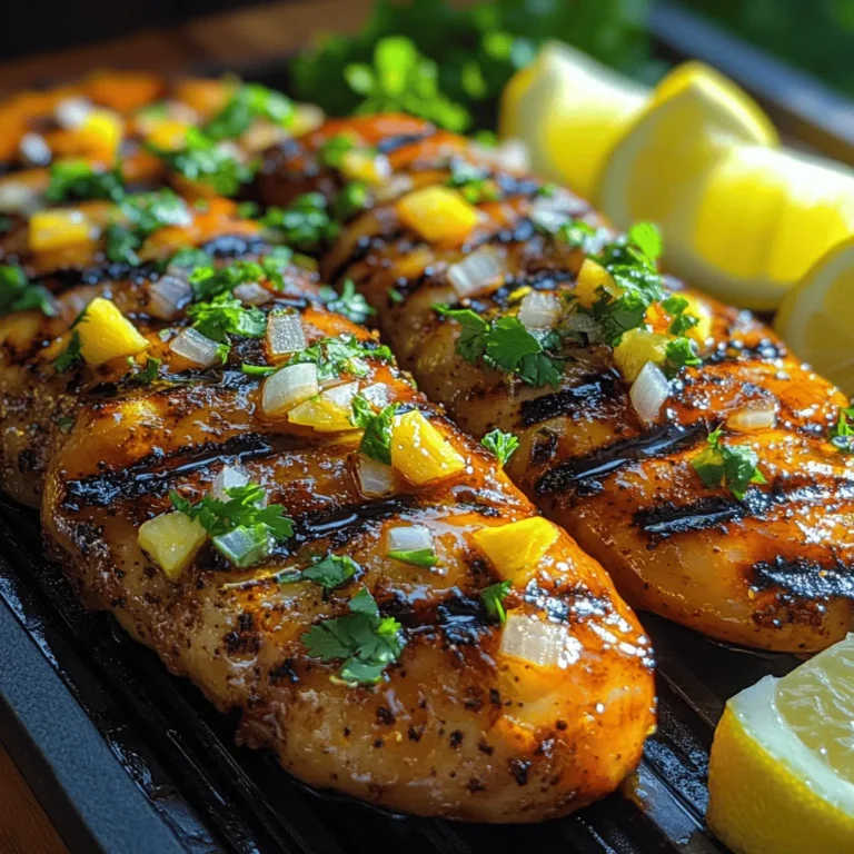When it comes to summer grilling, few dishes capture the essence of warm weather and sunny days quite like Tropical Zest Grilled Chicken Tenders. This dish draws inspiration from the vibrant flavors of tropical regions, where juicy fruits and aromatic spices collide to create a culinary experience that is both refreshing and satisfying. The bright notes of fresh pineapple, combined with the savory undertones of garlic and ginger, transport your taste buds to a sun-soaked beach, making it an ideal choice for family meals, outdoor gatherings, or casual get-togethers with friends.