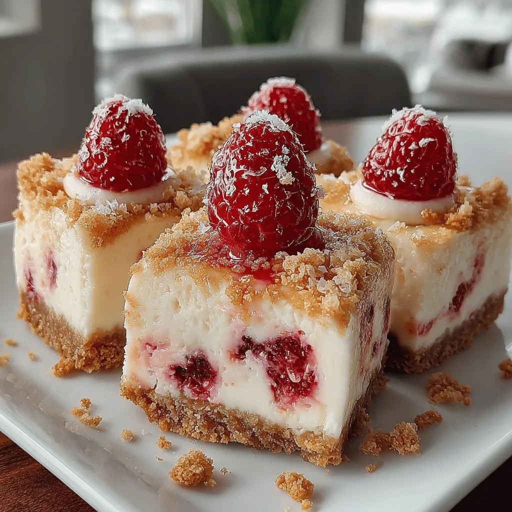 To create a deliciously crumbly crust for your Frozen Raspberry Cheesecake Bars, begin by combining the graham cracker crumbs, sugar, and melted butter in a medium mixing bowl. Stir the mixture well until all the crumbs are evenly coated with butter. This step is crucial because a properly mixed crust will hold together when pressed into the pan.