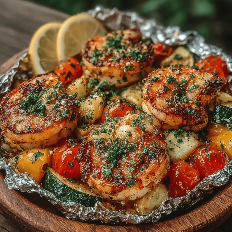 Once your Shrimp-tastic Veggie Fiesta Foil Packets are securely prepared and sealed, it’s time to cook them to perfection. Preheat your grill or oven to 400°F (200°C). Cooking in foil packets ensures that the shrimp and vegetables steam beautifully, locking in flavors and moisture.