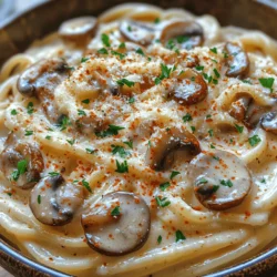 In the world of comfort food, few dishes can rival the creamy, dreamy allure of pasta Alfredo. Among the many variations of this classic recipe, our Heavenly Creamy Mushroom Alfredo Pasta stands out as a rich and satisfying meal that is sure to delight your taste buds. This dish marries the earthy flavors of sautéed cremini mushrooms with the aromatic notes of garlic and onion, all enveloped in a velvety Alfredo sauce. Whether you're preparing a cozy dinner for yourself or impressing guests at a gathering, this pasta dish brings warmth and indulgence to any dining occasion.