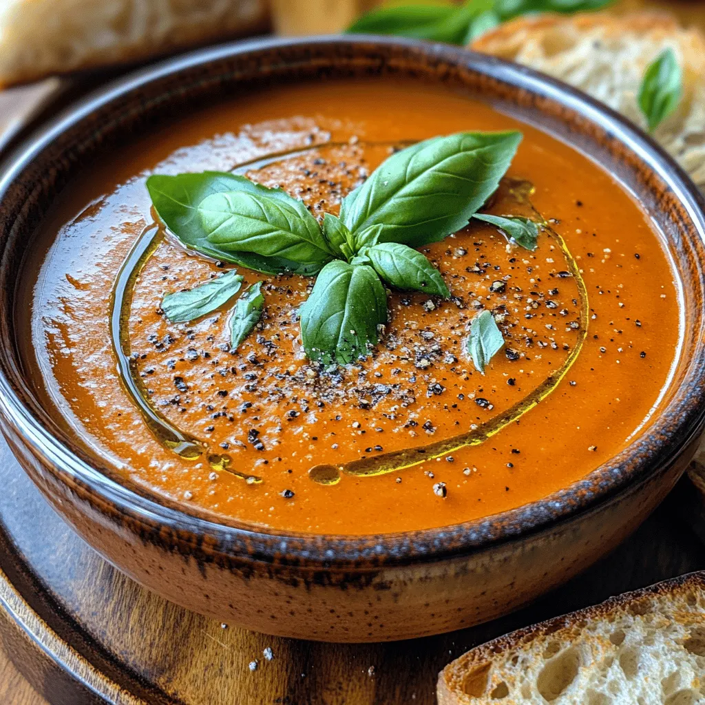 In the world of comfort food, few offerings can match the warmth and richness of a homemade soup. Silky Roasted Red Pepper Soup stands out as a vibrant and flavorful option that not only nourishes the body but also delights the senses. This recipe combines the sweetness of roasted red bell peppers with a creamy base, creating a dish that is both satisfying and elegant. Perfect as a starter for a dinner party or a light meal on a chilly evening, this soup caters to a variety of occasions and dietary preferences.
