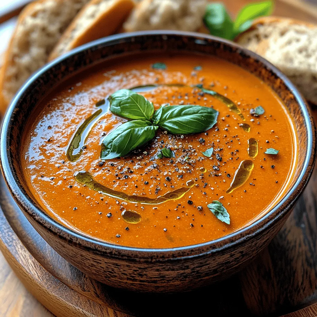 In the world of comfort food, few offerings can match the warmth and richness of a homemade soup. Silky Roasted Red Pepper Soup stands out as a vibrant and flavorful option that not only nourishes the body but also delights the senses. This recipe combines the sweetness of roasted red bell peppers with a creamy base, creating a dish that is both satisfying and elegant. Perfect as a starter for a dinner party or a light meal on a chilly evening, this soup caters to a variety of occasions and dietary preferences.