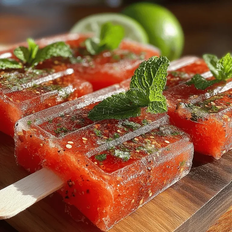 The juxtaposition of sweet and spicy ingredients is a beloved theme in many culinary traditions. In the case of spicy watermelon popsicles, the natural sweetness of the watermelon complements the heat from various spices, creating a harmonious balance that excites the palate. Watermelon’s high water content adds to its sweetness while providing a refreshing bite, making it an ideal candidate for popsicles.