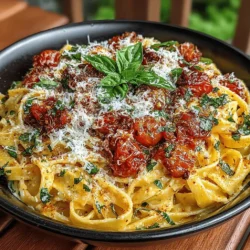 Creamy Tomato Basil Skillet Pasta is a delightful dish that marries the rich, creamy texture of a luscious sauce with the vibrant flavors of fresh basil and tangy tomatoes. This recipe is not just a meal; it is an experience that transforms everyday ingredients into a comforting and indulgent dish. Whether you're a busy professional looking to whip up something quick for dinner or a home cook wanting to impress family and friends at a gathering, this skillet pasta is the perfect solution. Its ease of preparation makes it an ideal recipe for weeknight dinners, while its deliciousness ensures that it will be a hit at any table.