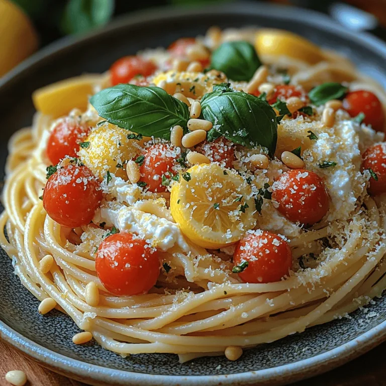 When it comes to pasta dishes that encapsulate the essence of freshness and simplicity, Zesty Creamy Lemon Ricotta Pasta stands out. This delightful recipe combines the creamy texture of ricotta cheese with the bright, uplifting flavors of fresh lemon, creating a dish that is not only satisfying but also invigorating. Whether you’re looking for a quick weeknight meal or a dish to impress guests, this pasta recipe is sure to deliver.