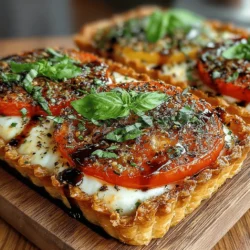 The key to achieving that mouthwatering quality in your Tomato & Mozzarella Tart lies in the freshness of the ingredients. Using high-quality produce, particularly ripe tomatoes and fresh mozzarella, elevates the dish from ordinary to extraordinary. Seasonal tomatoes, bursting with flavor, combined with the rich creaminess of mozzarella create a balance that is simply irresistible. Moreover, the addition of aromatic herbs and a drizzle of olive oil and balsamic vinegar enhances the tart’s overall flavor profile, making each bite a delightful experience.