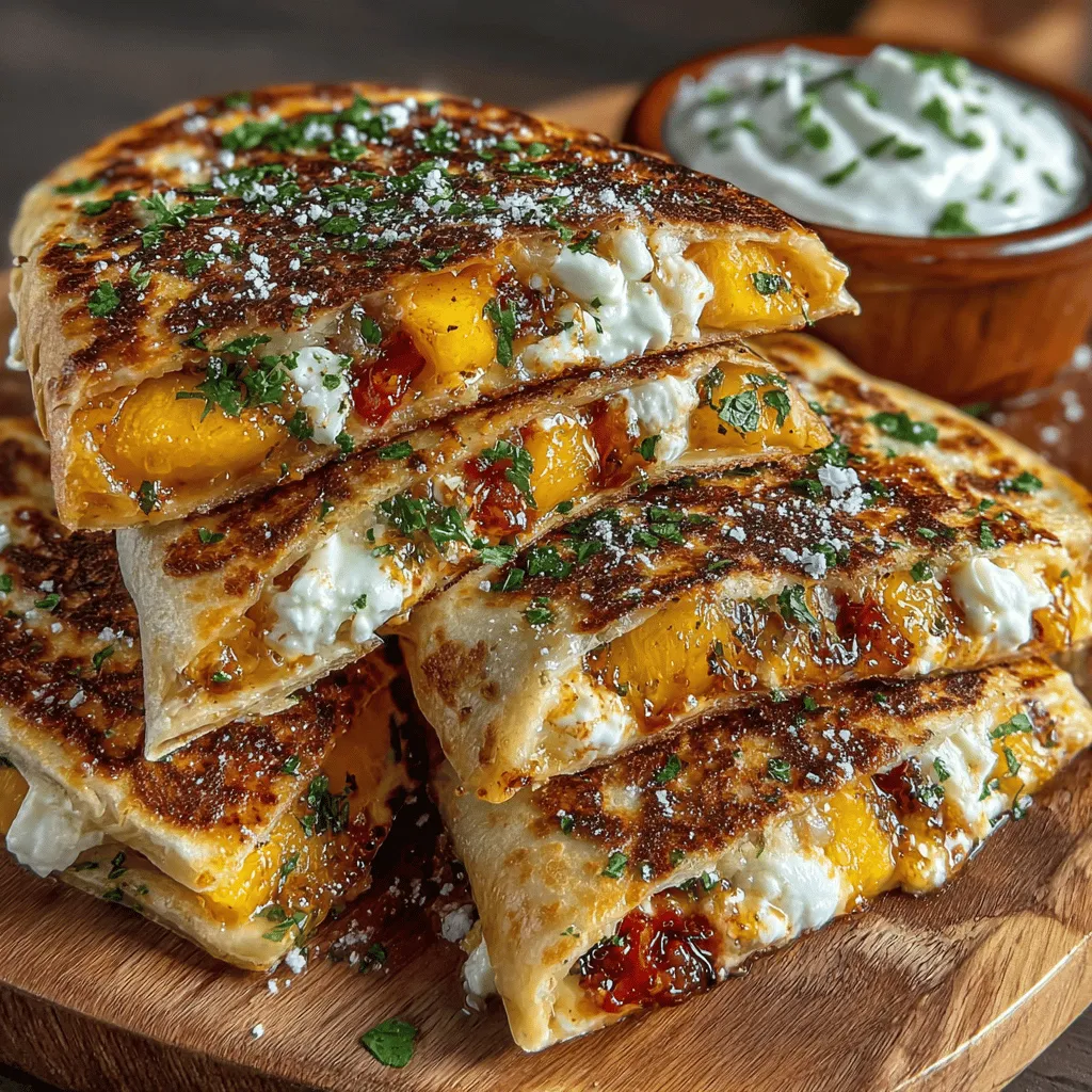 In the world of cooking, the interplay of sweet and savory flavors creates dishes that tantalize the taste buds and elevate everyday meals into extraordinary experiences. This harmonious blend can transform simple ingredients into culinary masterpieces, making them suitable for any occasion. Today, we invite you to explore the delightful recipe for Sweet & Savory Peach Quesadillas. This dish captures the essence of summer through the sweet juiciness of ripe peaches, the creaminess of cheese, and a hint of aromatic herbs, creating a perfect balance that is sure to please everyone at the table.